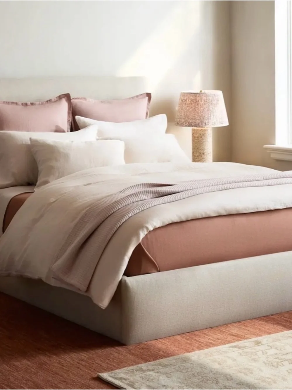 NWOT - Quince European Linen Duvet Cover - King (Sand)